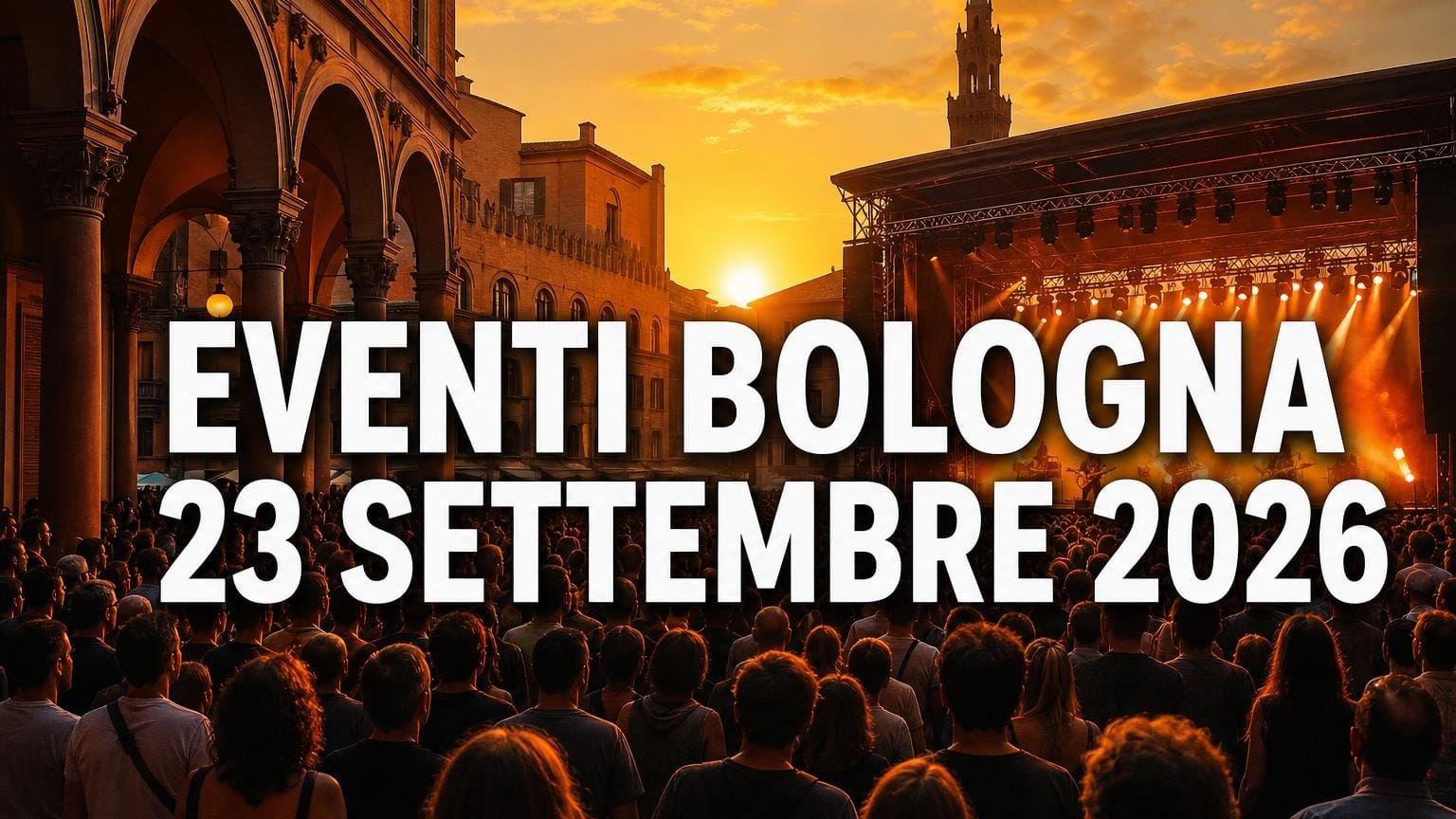 Eventi a Bologna oggi, 23 settembre 2026: cosa fare in città
