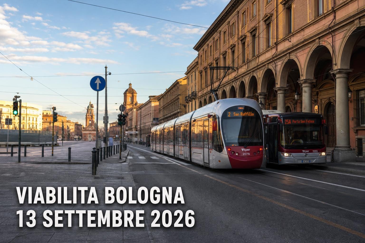 Viabilità e trasporti a Bologna oggi, 13 settembre 2026: chiusure e aggiornamenti